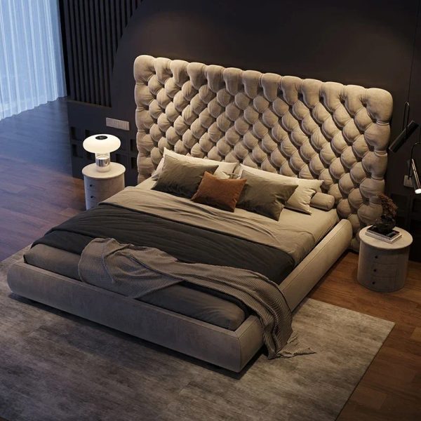 Nordic Solid Wood Bed Headboards for Bedroom
