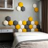 Multi-colour Hexagonal Headboard Bed Soft Bag Set 3D - Image 3