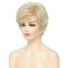 HAIRJOY Short Curly Blonde Wigs Pixie - Image 5
