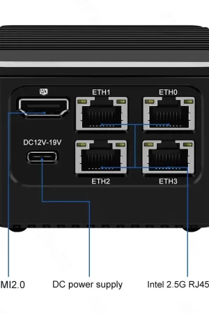 CWWK M1 Super Mini Soft Router 12th Gen Alder Lake i3 N305 N100 4xIntel 2.5G LAN Firewall Computer Type-C Proxmox pfSense ESXi