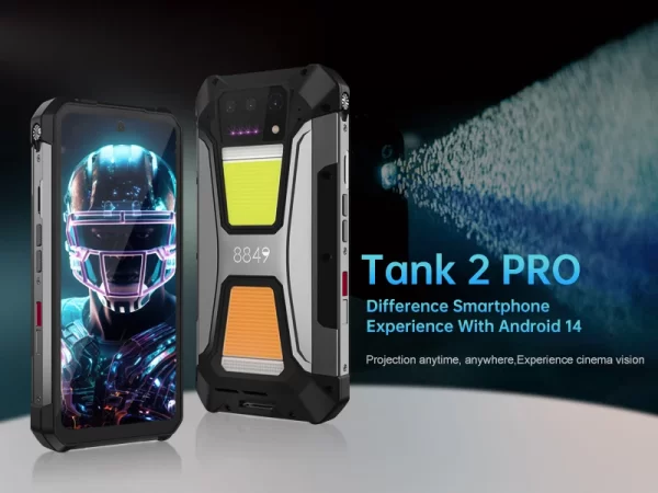 8849 Tank 2 PRO Rugged Smartphone with Projector 6.79" 2.4K Display 24GB 512GB Mobile Phone 23800mAh 120W Android 14 Phone