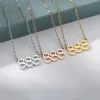 111 222 333 444 555 666 777 888 999 Necklaces For Women Men Gold Color Stainless Steel Angel Number Necklace Pendant Jewelry - Image 4