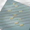111 222 333 444 555 666 777 888 999 Necklaces For Women Men Gold Color Stainless Steel Angel Number Necklace Pendant Jewelry - Image 2