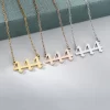 111 222 333 444 555 666 777 888 999 Necklaces For Women Men Gold Color Stainless Steel Angel Number Necklace Pendant Jewelry - Image 6