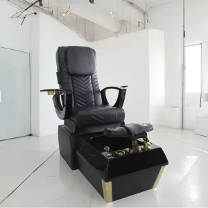 Modern Black Pu Leather Reclining Foot Massage Spa Chair Electric Massage Used Pedicure Chairs