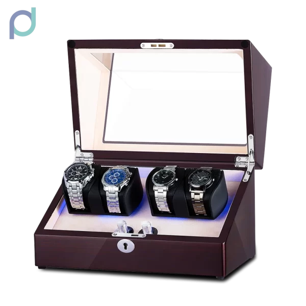 Luxury Watch Winder For Automatic Watches Box Mechanical Watches Rotator Wood Case Winding Cabinet Storage Luxury Display case