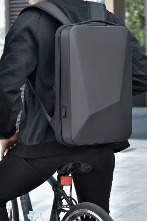 Men's 17 Inch Waterproof Laptop Backpack Expandable Hard Shell Gaming Pack TSA Anti-theft USB Charge Business Travel Bags