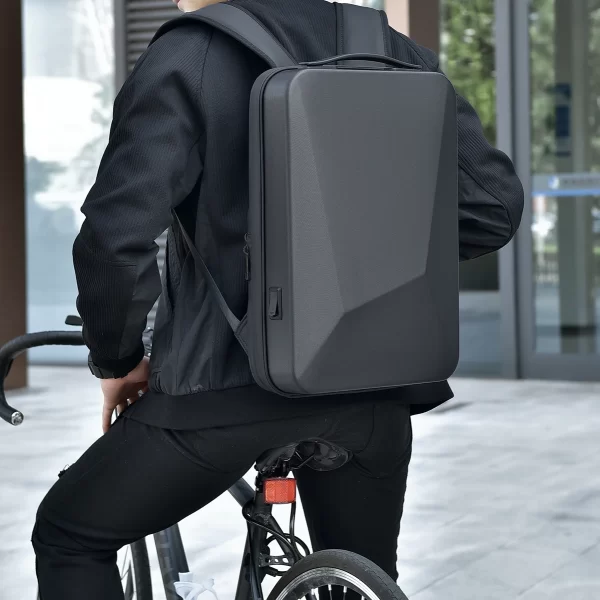 Men's 17 Inch Waterproof Laptop Backpack Expandable Hard Shell Gaming Pack TSA Anti-theft USB Charge Business Travel Bags