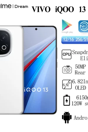 New ViVO iQOO 13 50MP Rear Camera OIS Snapdragon 8 Elite 6150mAh 120W SuperVOOC 6.82'' 2K Q10 OLED 144Hz Android 15 IP68 69