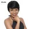 Short Bob Straight Human Hair Wigs Natural Color Brazilian Remy Hair Pixie Cut Wig Cheap Human Hair Wig For Black Women Misney - Image 2