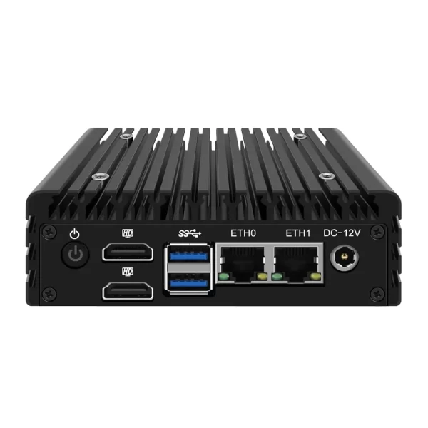 X86 Fanless Firewall Mini PC N100 N150 N305 N355 2*i226-V 2.5G Industrial Pfsense Soft Router Computer NVMe Proxmox Server