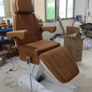 HICOMED Brown Manufacturer Price Electric Salon Beauty Facial Medical Aesthetics Chair Modern 3/4 Motors Facial Massage Bed