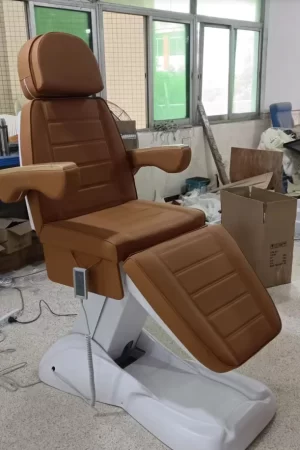 HICOMED Brown Manufacturer Price Electric Salon Beauty Facial Medical Aesthetics Chair Modern 3/4 Motors Facial Massage Bed