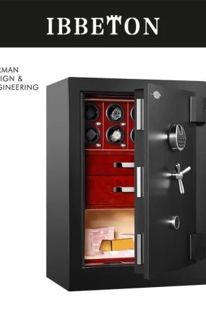 Luxury Brand Watch Safety Cabinet 8 Slot Automatic Watch winder Safe Box for Deposit Watches and Jewelry Storage Steel Safe Box