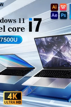 14.1" Windows 11 Intel Core i7-7500U Laptops 2025 Windows 11 laptop 12GB RAM 1TB SSD computer 1920*1080 HD Office Study Laptops