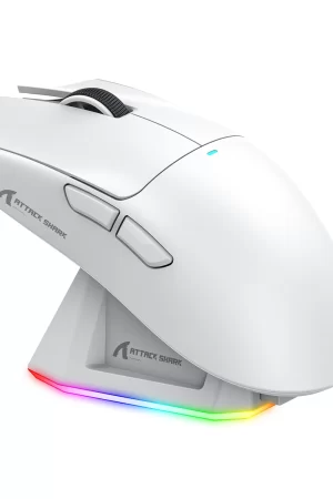 Attack Shark X11 Wireless Mouse,PC Tri-Mode Connection 2.4GHz/Wired/Bluetooth PAW3311 22000DPI 400IPS RGB Computer Gaming Mouse