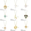 Heart Evil Blue Eye Sun Necklace for Women Cute Dog Bee Elephant Gold Color Pendant Woman's Collars Long Stainless Steel Chains - Image 4