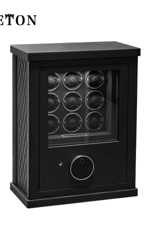 New models Automatic Watch Winder Safe Box with 6 9 12 Slot Watches Box Drawer Collection with TPD 5 Mode Control