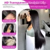 250 Density Bone Straight 13x4 Lace Front Human Hair 13x6 HD Transparent Lace Frontal Wigs 30 40 Inch 5x5 Glueless Closure Wig - Image 4