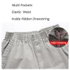 Men's Spring Summer Cargo Pants Cotton Work Pants New Overalls Large Size Relaxed Fit Jogger Gym Korean Loose Casual Trousers - Image 2