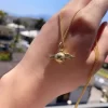 New Fashion Metal Irregular Snitch Inlaid Zircon Pendant Necklace Female Exquisite Trend Temperament Versatile Clavicle Chain - Image 2