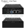 X86 Fanless Firewall Mini PC N100 N150 N305 N355 2*i226-V 2.5G Industrial Pfsense Soft Router Computer NVMe Proxmox Server - Image 2