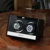 Black 2 Slots Watch Winder Automatic Rotating Mechanical Wrist Watches Winding Device Luxury Men's Watches Organizer Boxes - Image 6