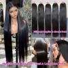 250 Density Bone Straight 13x4 Lace Front Human Hair 13x6 HD Transparent Lace Frontal Wigs 30 40 Inch 5x5 Glueless Closure Wig - Image 5