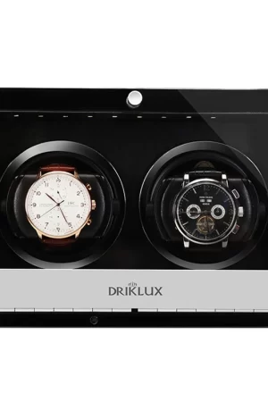 Black 2 Slots Watch Winder Automatic Rotating Mechanical Wrist Watches Winding Device Luxury Men's Watches Organizer Boxes