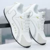 Men's PU Leather Waterproof Sneakers Casual Sports Shoes Men Lightweight Breathable Flat Non-slip Tenis Shoes - Image 2
