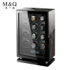 Mechanical Automatic Watch Winder Luxury Fingerprint Wood Watch Safe Box Touch Control and Interior Backlight Watches Storage - Image 6