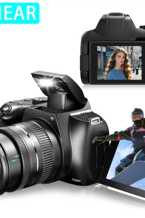 Digital Camera 4K 72MP 12X Optical Zoom UHD Professional photography Flash light Auto-Focus WIFI for Tiktok ins Youtube Webcast
