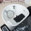 BoJue luxury pink japanese head spa water therapy hair washing steamer furniture massage chair headspa shampoo bed for salon - Image 5