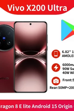 Vivo X200 Ultra 5G Smart Phone 6.82'' 120Hz AMOLED Screen Snapdragon 8 Elite 6000mAh Battery 90W SuperCharge Android 15 OriginOS