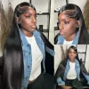 250 Density Bone Straight 13x4 Lace Front Human Hair 13x6 HD Transparent Lace Frontal Wigs 30 40 Inch 5x5 Glueless Closure Wig - Image 2
