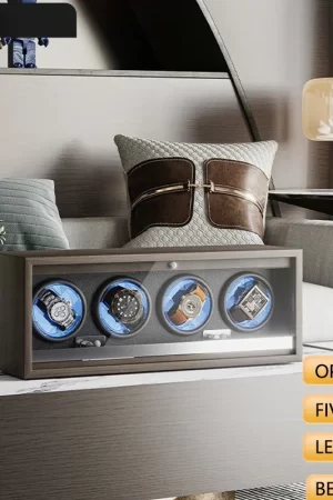 For Rols High End Automatic Watch Winder Mechanical Watch Rotation Placer Antimagnetic Household Watch Storage Box Watches New