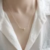 New Fashion Metal Irregular Snitch Inlaid Zircon Pendant Necklace Female Exquisite Trend Temperament Versatile Clavicle Chain - Image 6