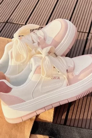 Women's Shoes 2025 New Spring Women Sneakers Casual Designer White Footwear Flat Vulcanized Shoes Instagram Zapatillas De Mujer