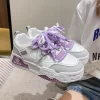 Women's Casual Sneakers 2024 White Lace-up Vulcanized Shoes Autumn Campus Student Comfortable Platform Shoes Zapatillas De Mujer - Image 4