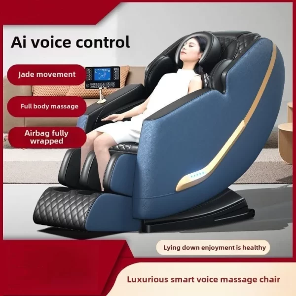JAIYORL AI Smart Health Care Shiatsu 4D Massage Chair Kneading Full Body Zero Gravity Massage Chair with Bluetooth HiFi Music