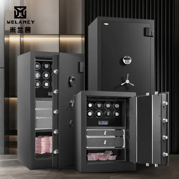 Automatic Watch Winder Safety Box 20 Slot Watch Safe Box for Deposit/Watch/Jewelry/Antique Guard Against Theft Case Strong Boxes