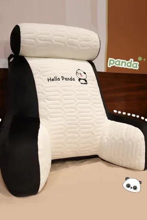 Summer Ice Shreds Pillow Panda Increase in Height Lumbar Support Detachable Washable Cushion Student Dormitories Bed Backrest