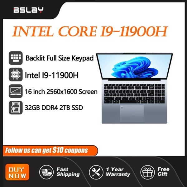 Gaming Laptop 16 Inch Intel Core I9-11900H 32 GB RAM 2TB SSD