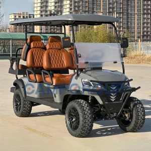 CAMP 2024 New Design 6 Seater Golf Cart Electric Motor 72v Battery Sightseeing Car Electric Golf Scooter