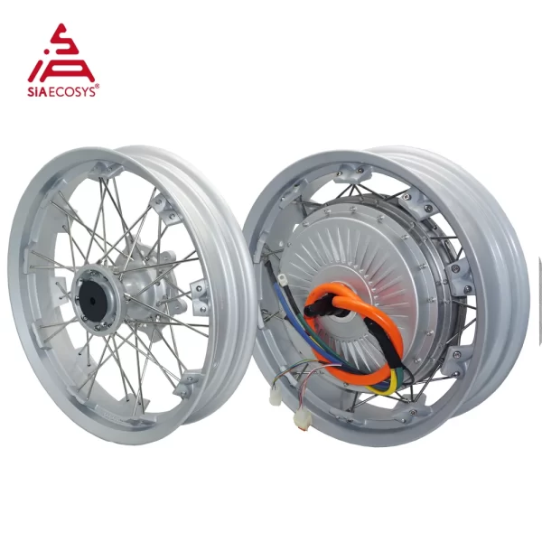 QS Motor QS273 8000W V3 72V Hub Motor Kit with 17x3.0inch Front Wheel and 17x4.25inch Moped High Speed 120KPH Motor