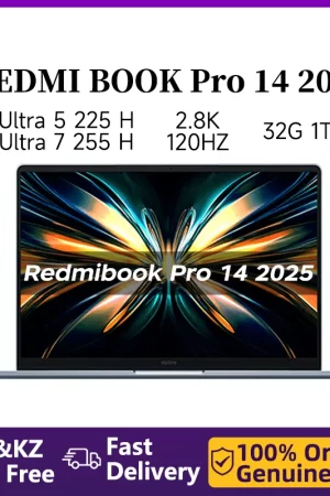 Xiaomi Laptop Redmibook Pro 14 2025 14-inch 2.8K 120Hz Intel Core Ultra5 225H/Ultra7 255H 16GB/32GB 1TB/2TB 100W Boost Laptop
