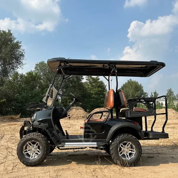 48V Golf Cart AC Motor Lithium Ion Battery 4 Seat Electric Utility Golf Cart Vehicle with Cargo Box