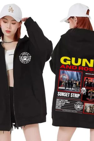 Rock Band Guns N Roses Appetite for Destruction Zip Up Hoodies