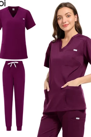 Wholesale Operating Room Medical Uniform Scrubs Hospital Working Scrubs Set Medical Supplies Nurse Dental Surgery Suit Workwear