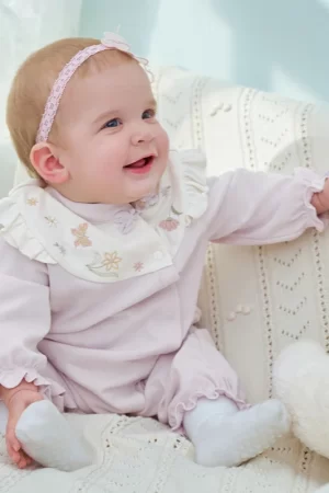 Dave Bella Baby Jumpsuit Newborn Creeper 2025 New Autumn Girl's Romper Casual Cotton Floral Comfortable Cute Sweet DB3241832